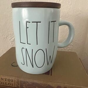Rae Dunn Light Blue 'Let It Snow' Mug